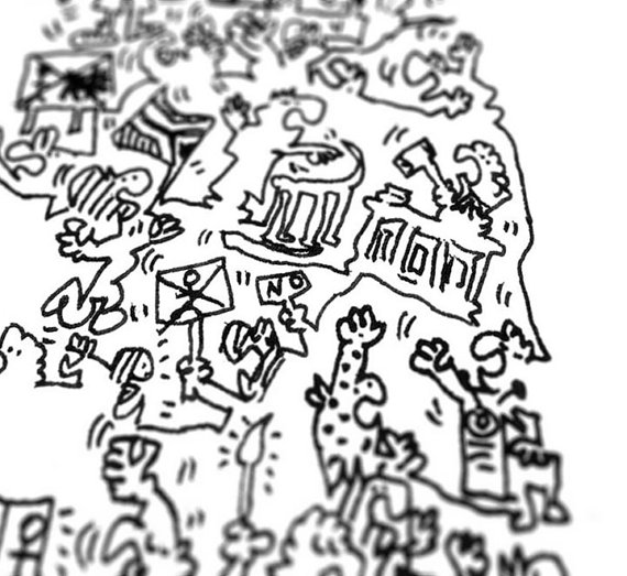 570x523 Nelson Mandela Drawing Of Madiba South Afrika Portrait