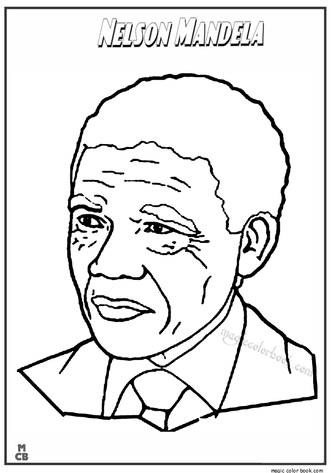 685x975 Famous People Coloring Pages Nelson Mandela Cycle 2