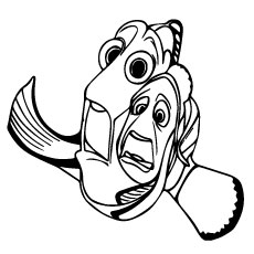 230x230 40 Finding Nemo Coloring Pages