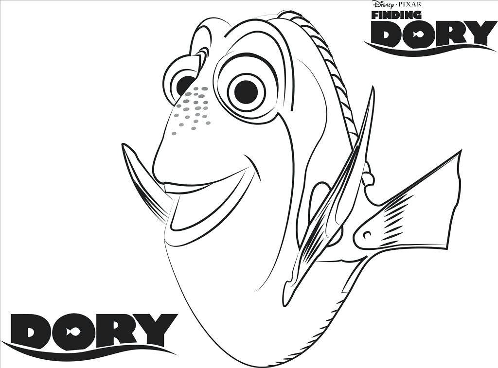 1024x757 Amazing Nemo Coloring Pages Image Finding Dory Page Free Online