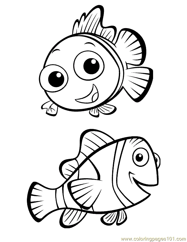 612x792 Finding Nemo Coloring 02 Coloring Page