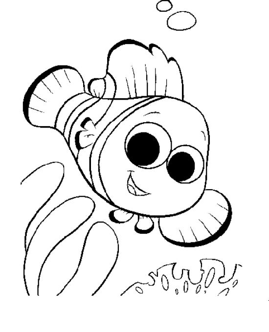 550x679 Finding Nemo Coloring Page Disney Coloring Page