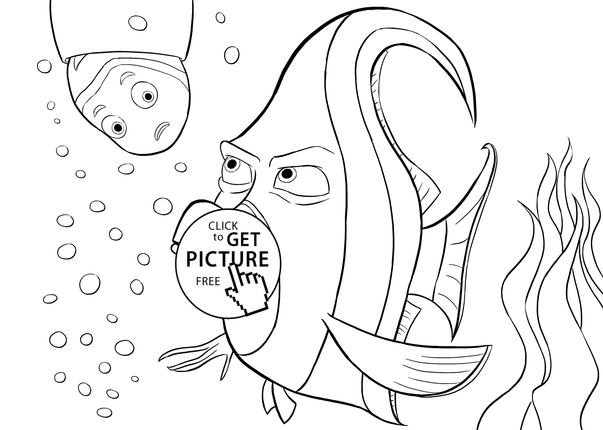 2079x1483 Finding Nemo Coloring Pages For Kids, Printable Free