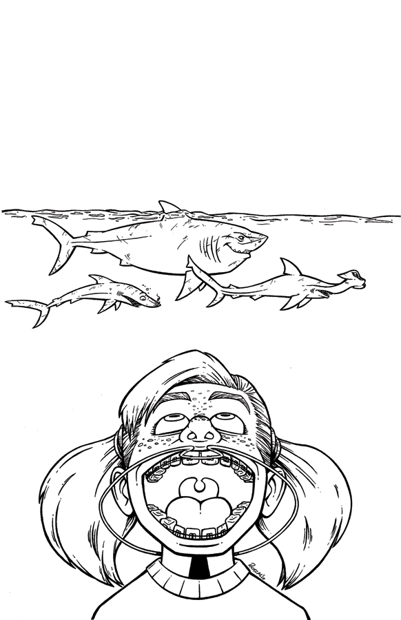 582x900 Drawn Shark Finding Nemo Shark