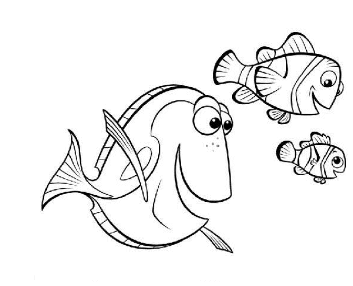 700x567 Finding Nemo Coloring Page Disney Coloring Page