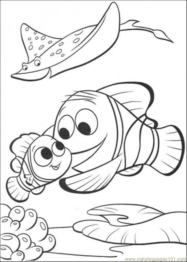 650x912 Merlin Is Finding Nemo Coloring Page
