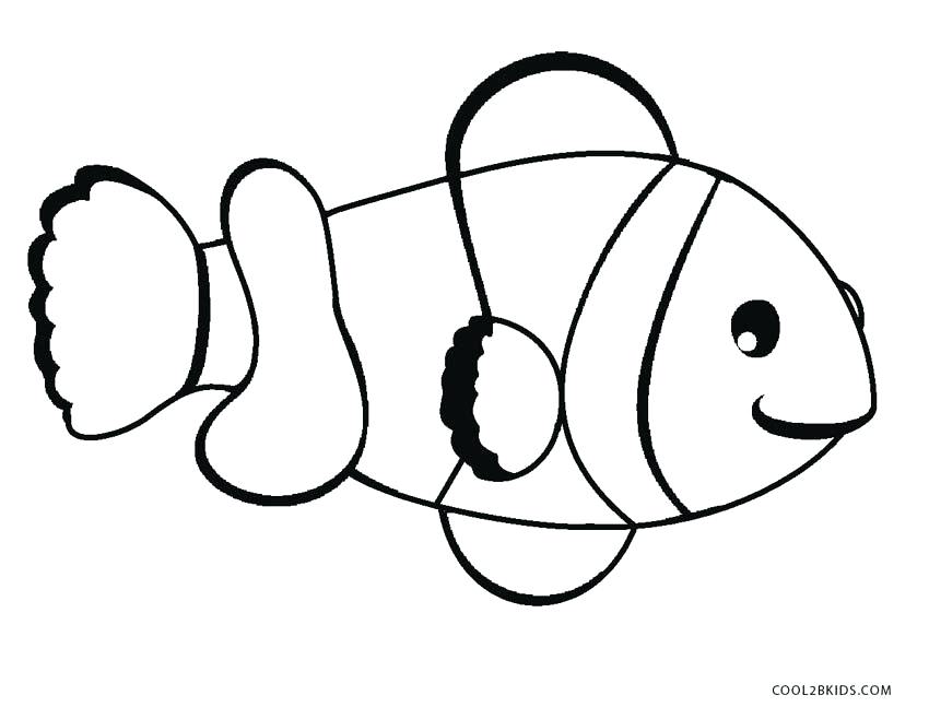 850x658 Nemo Fish Coloring Page Nemo Fish Coloring Page