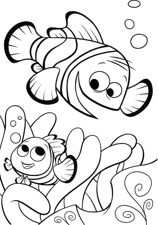 547x780 Clownfish Finding Nemo Coloring Page