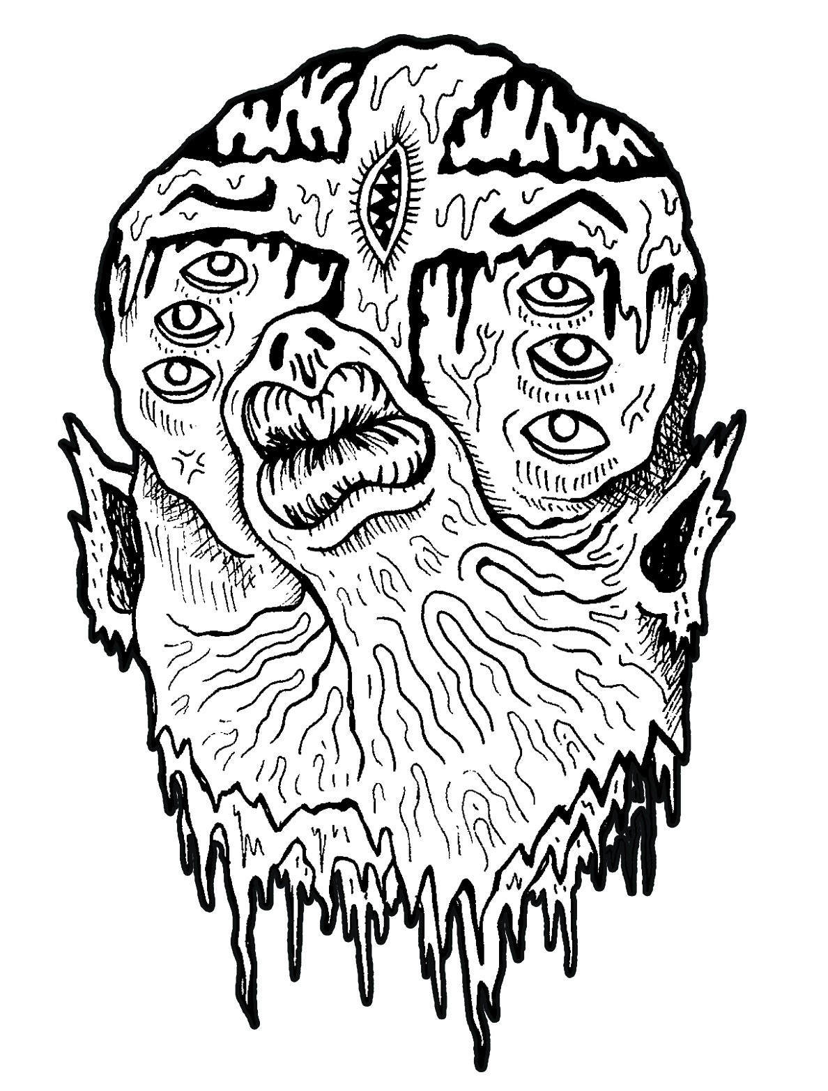 1188x1566 Neon Monsters Grace Lang { Artist To Watch } Nakid Magazine