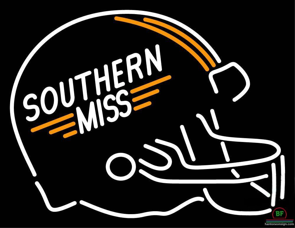 1000x774 Southern Miss Golden Eagles Helmet Neon Sign Ncaa Teams Neon Light