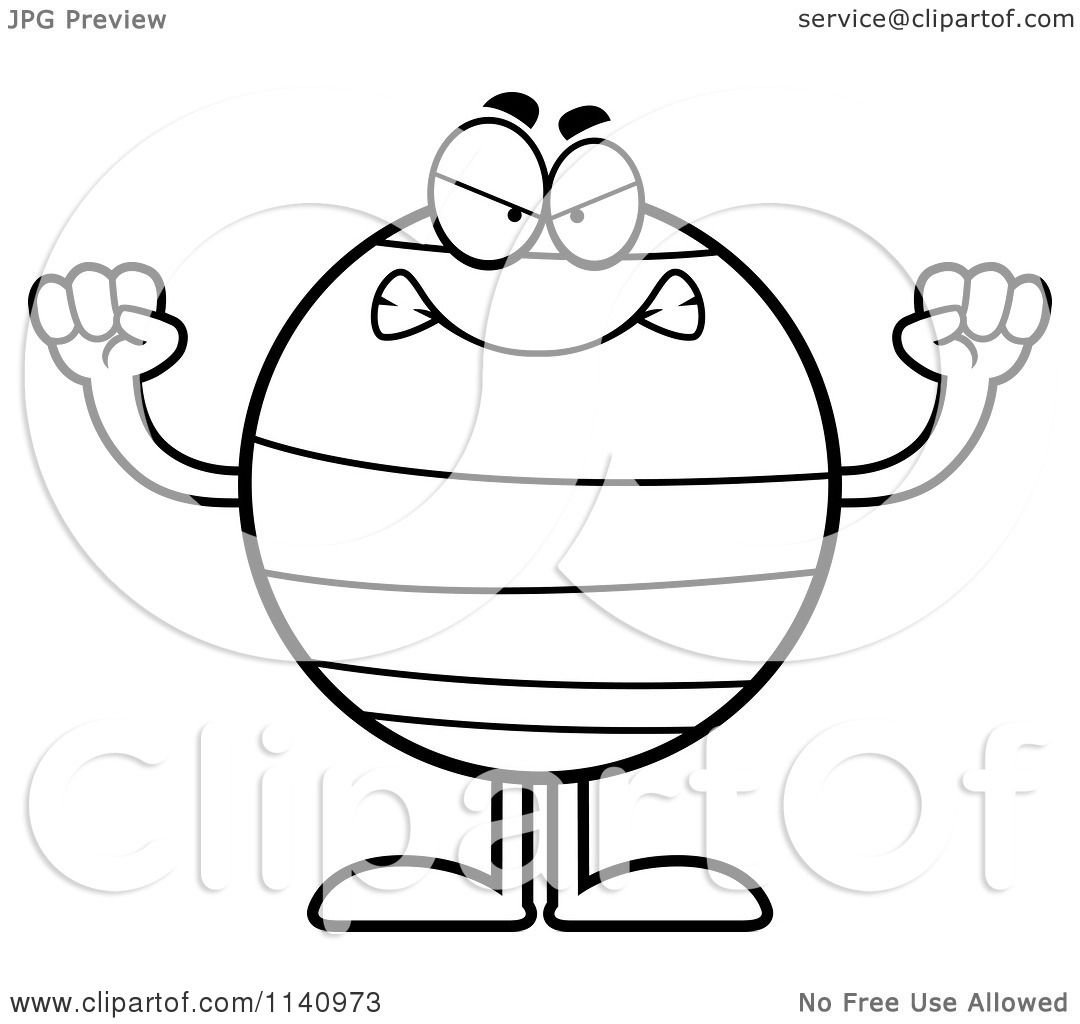 1080x1024 Cartoon Clipart Of A Black And White Mad Neptune