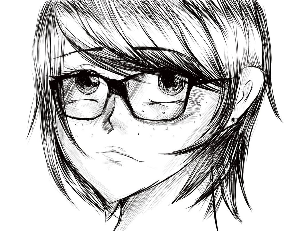 992x806 Nerd Anime Girl By Poppy7788