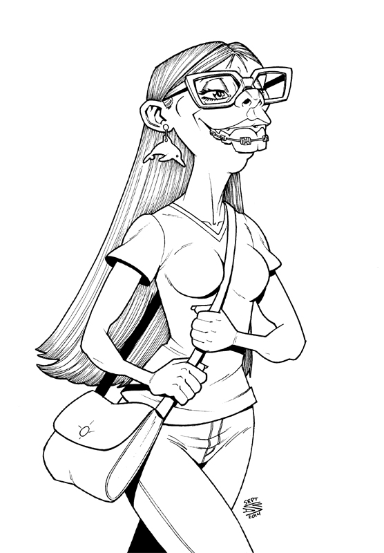 556x800 Nerd Girl By Drawerofdrawings