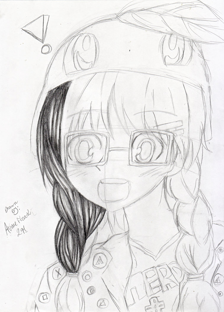 757x1056 Nerdy Girl Work In Progress By Animefreak291