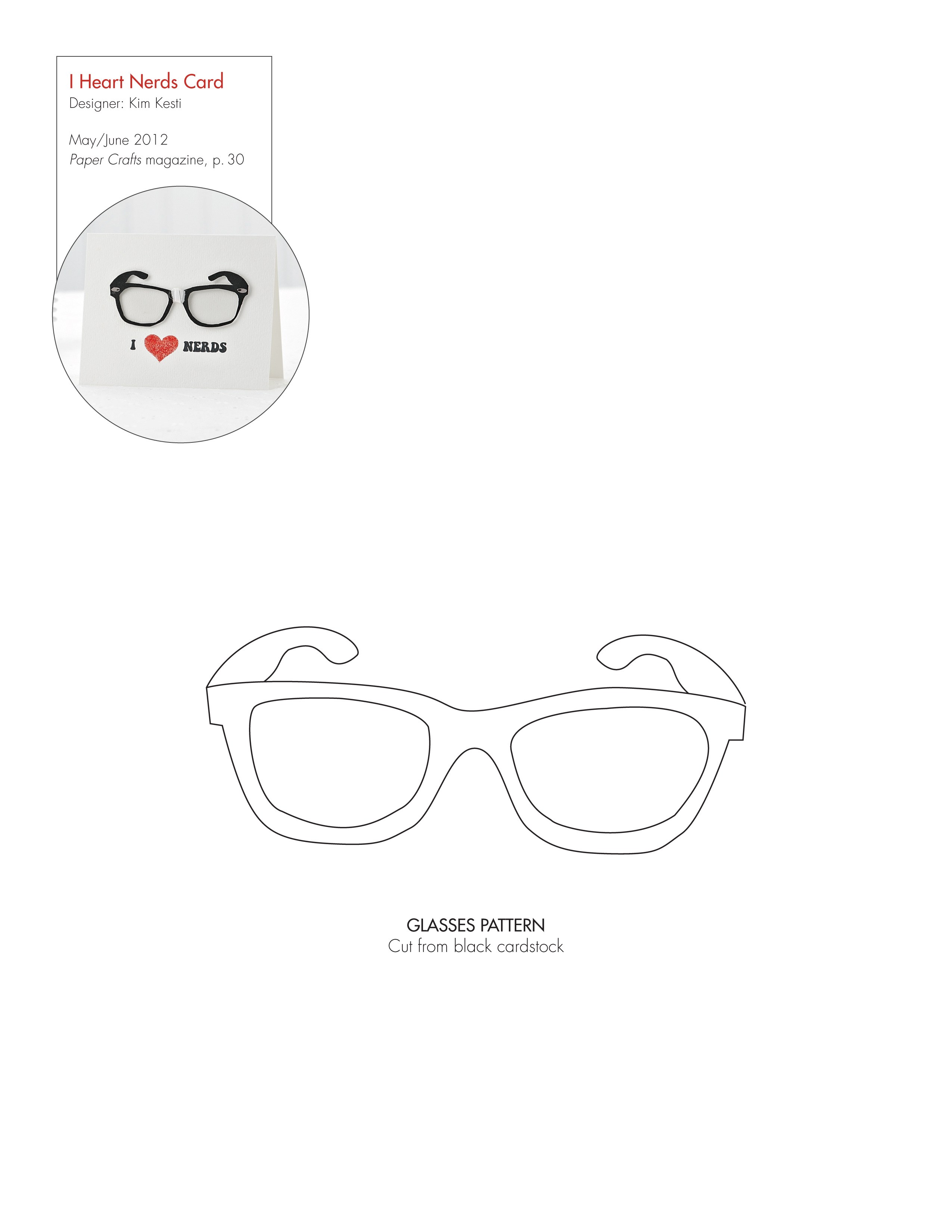 2550x3300 Freebie Nerdy Glasses Download Stamping