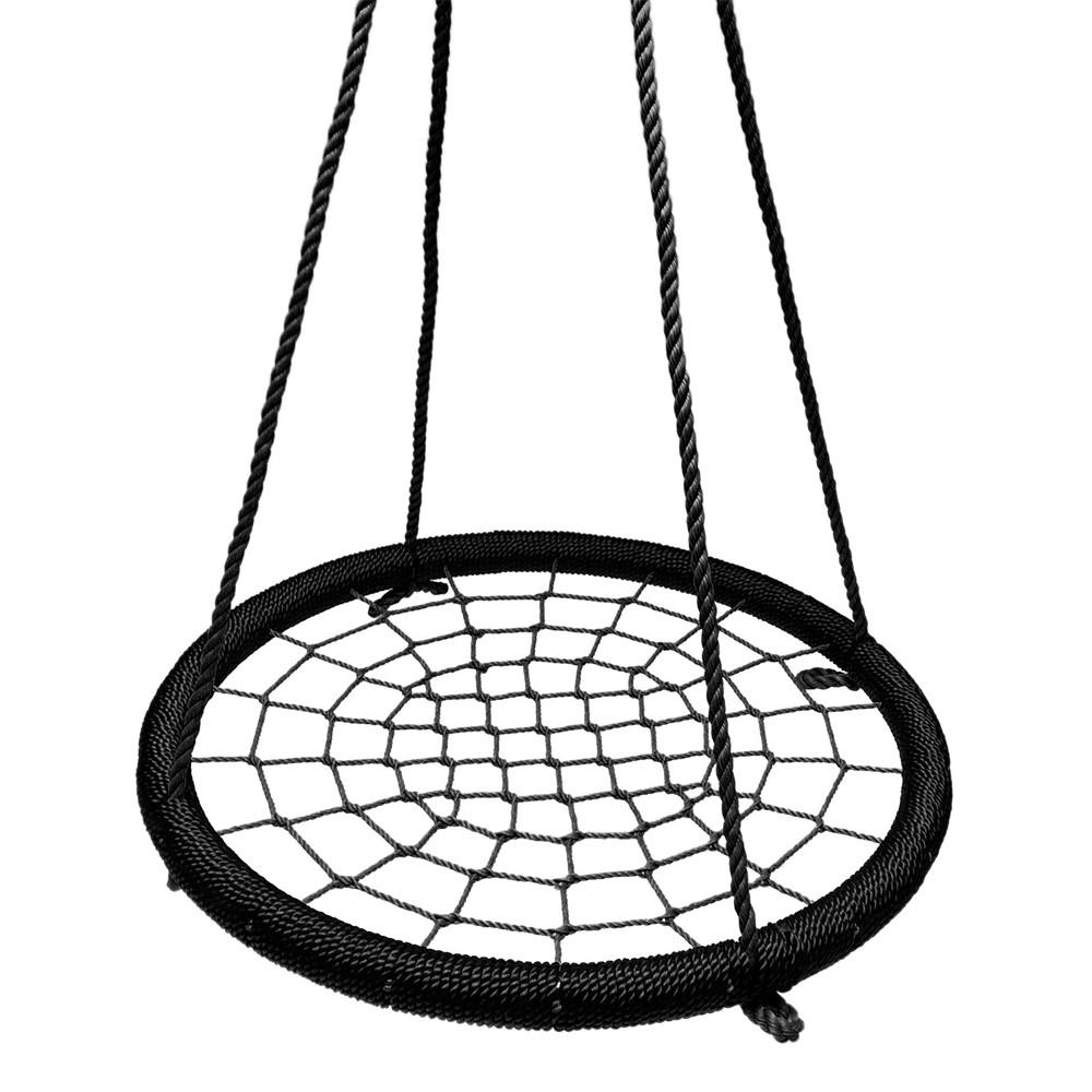 1000x1000 Black Outdoor Round Tree Net Swings