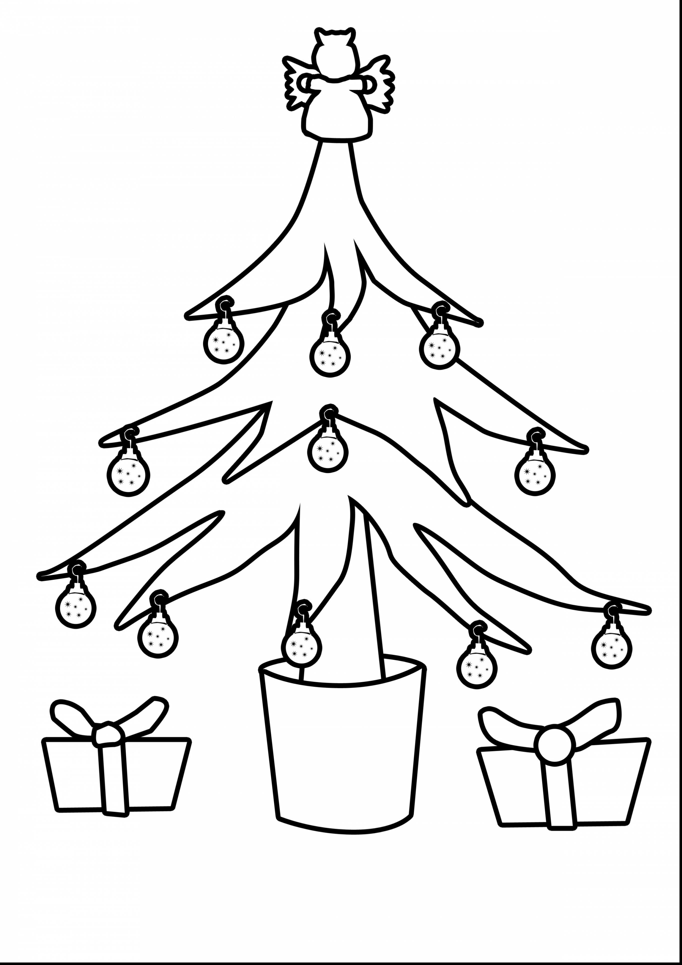 2728x3858 Superb Christmas Tree Outline Drawing With Tree Coloring Pages