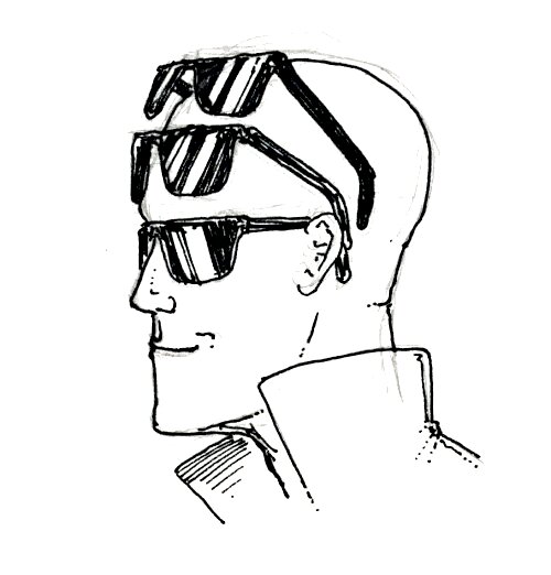 500x522 Very Interesting Ink Drawing Of Shades! Just Want To Know, Why No