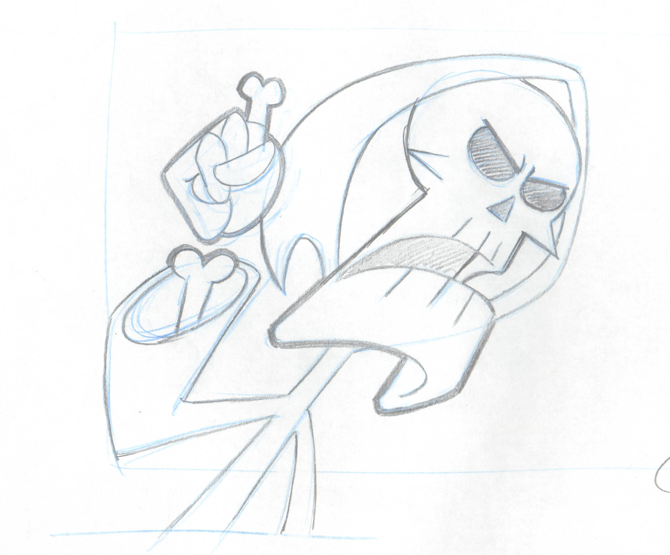 2331x1930 The Grim Amp Evil Show Bill Mandy Key Cel Drawing Cartoon Network