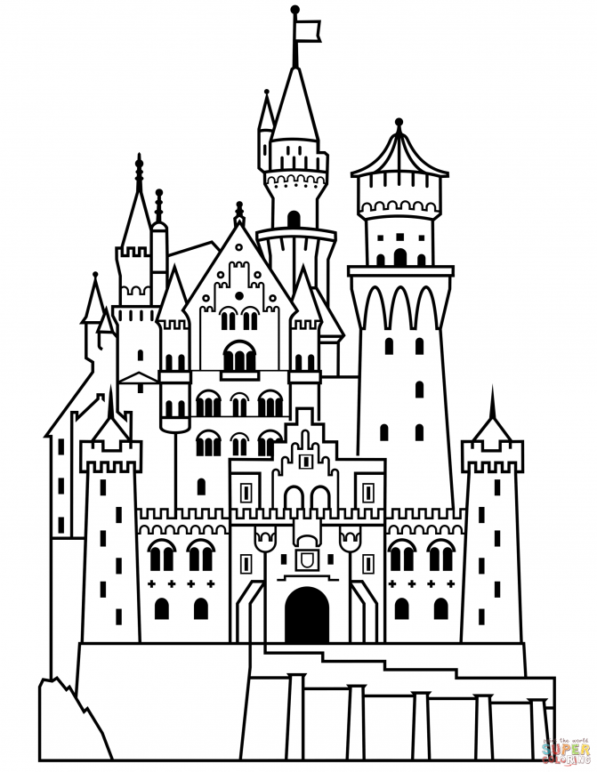 671x868 Coloring Pages Castle Colouring Pages Coloring 18 Castle