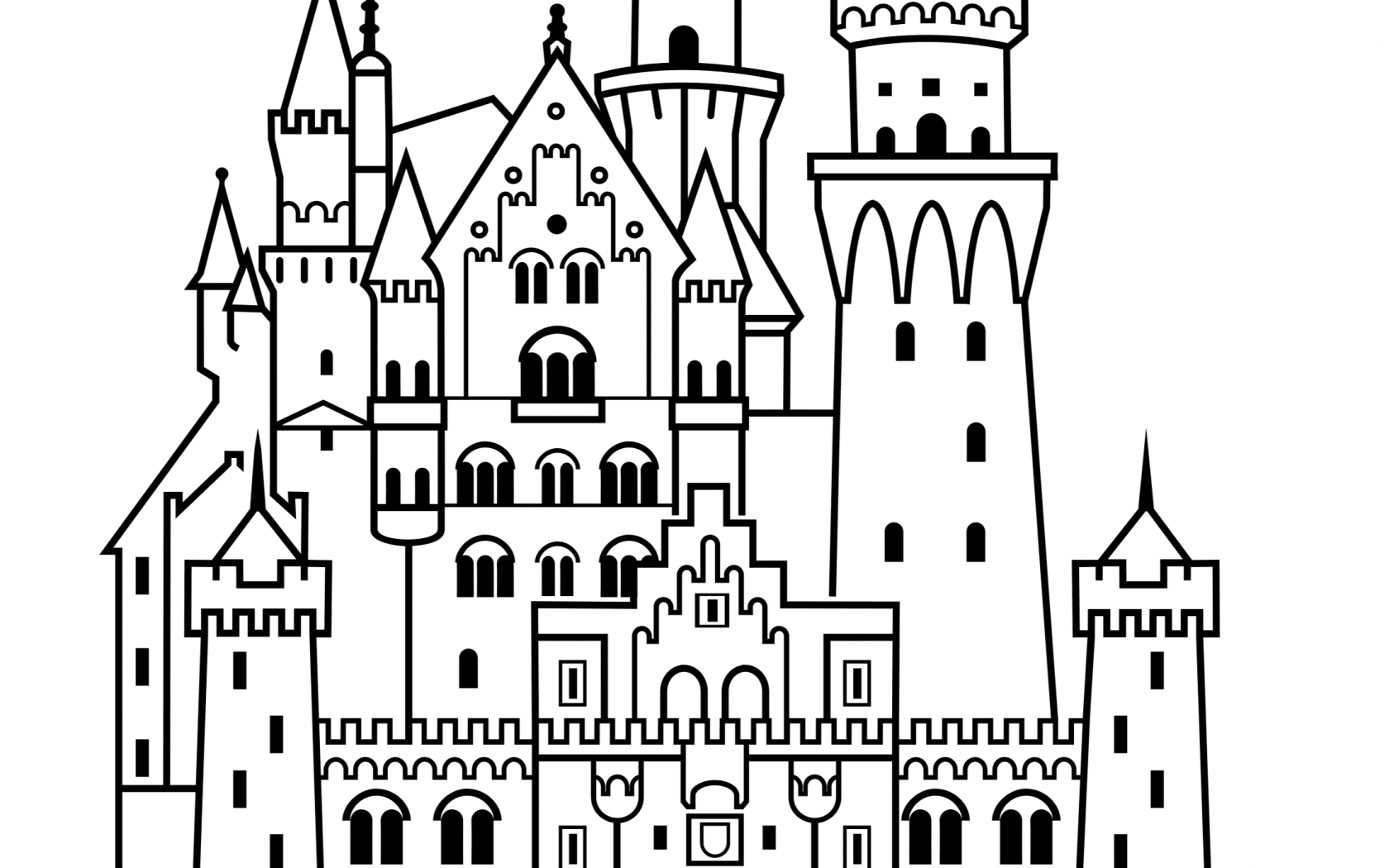 1680x1050 Germany Building Castle Coloring Pages All About General Page