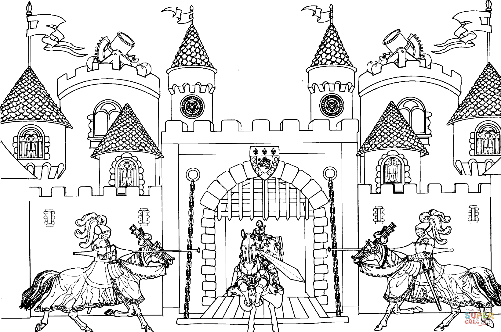 1641x1089 King Arthur Castle Coloring Page Free Printable Coloring Pages