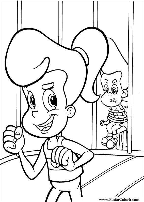 567x794 Drawings To Paint Amp Colour Jimmy Neutron