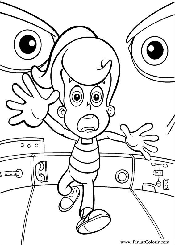 567x794 Drawings To Paint Amp Colour Jimmy Neutron