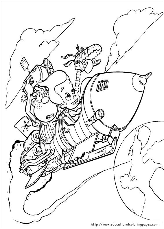 567x794 Jimmy Neutron Coloring Pages