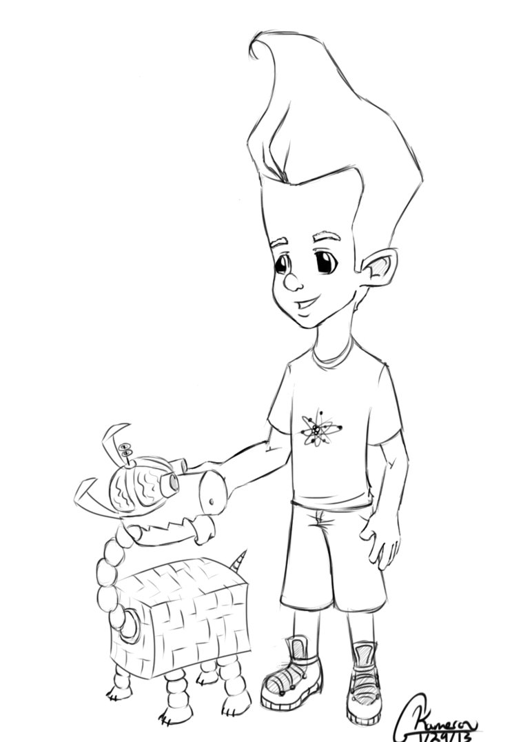 743x1076 Little Jimmy Neutron By Kassiec