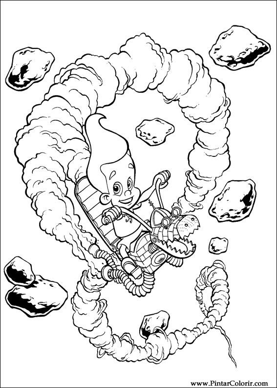 567x794 Drawings To Paint Amp Colour Jimmy Neutron