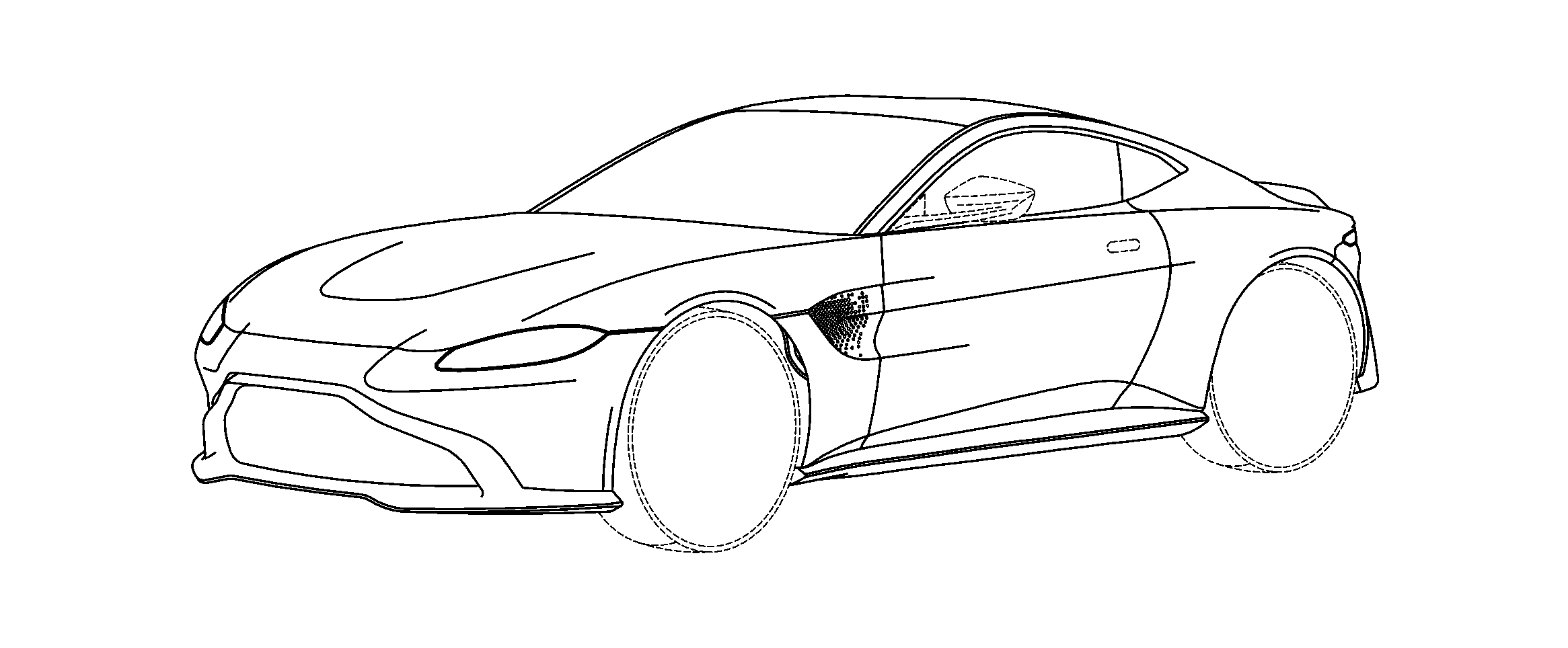 2331x964 Do These Patent Drawings Show The New 2018 Aston Martin Vantage