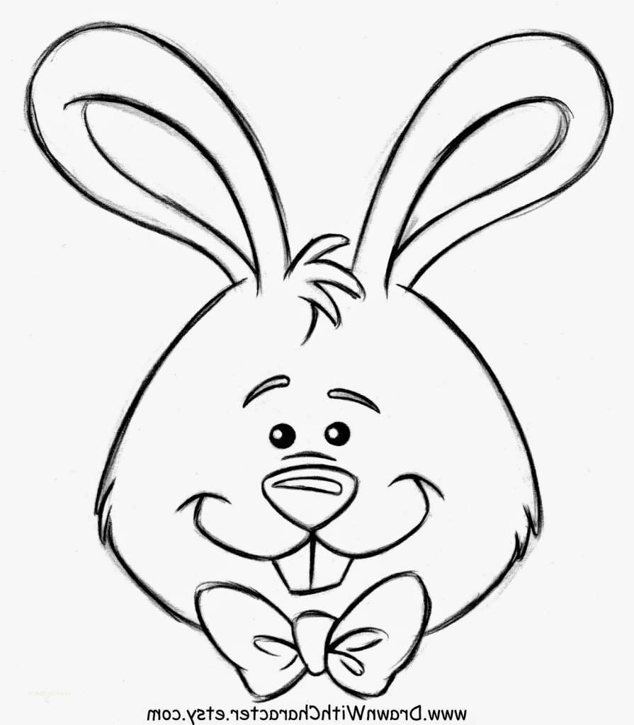 895x1024 Easy Easter Bunny Drawing New How To Draw Cute Bunny Egg Easter