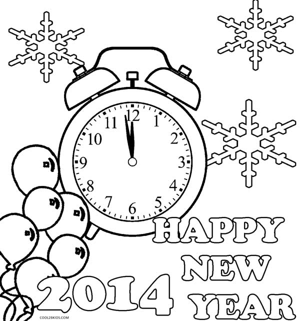 600x642 Happy New Year Drawing For Kids Merry Christmas Amp Happy New Year