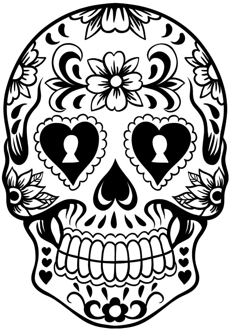 736x1055 Sugar Skull New Year Drawings Merry Christmas Amp Happy New Year