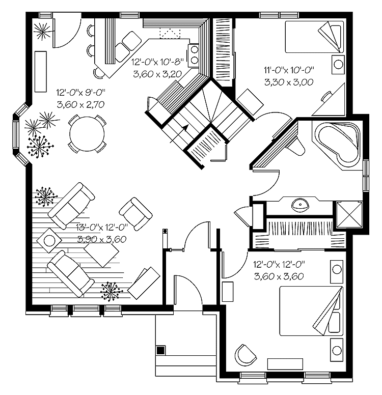 750x776 New House Plans