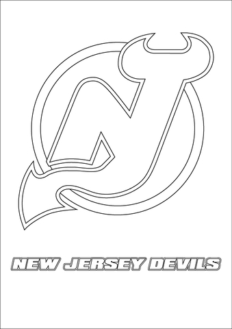 339x480 New Jersey Devils Logo Coloring Page Free Printable Coloring Pages