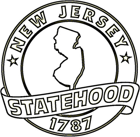 480x470 New Jersey State Coloring Page Free Printable Coloring Pages