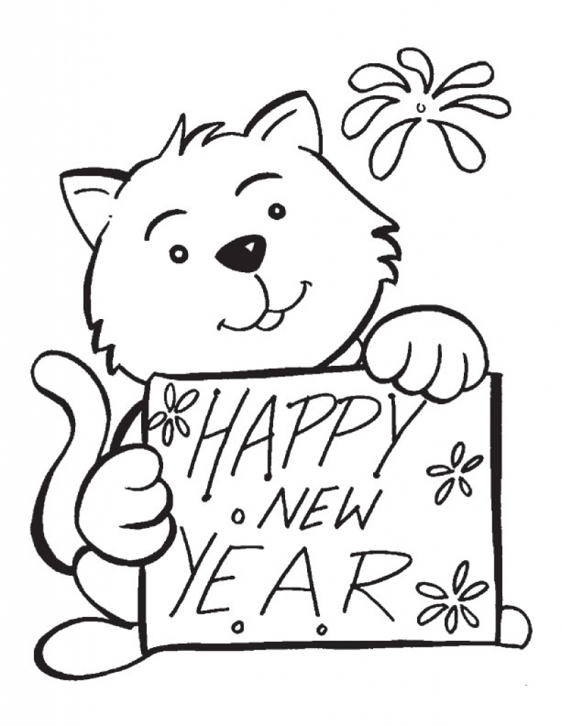791x1024 Happy New Year Drawing Pictures