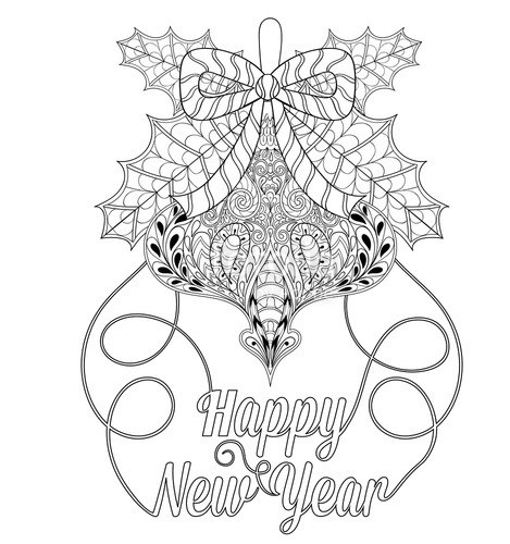 469x500 New Year Craft, Clipart, Sketch, Drawing, Printable Card Ampcoloring
