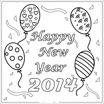 350x350 Cute New Year Drawings Festival Collections