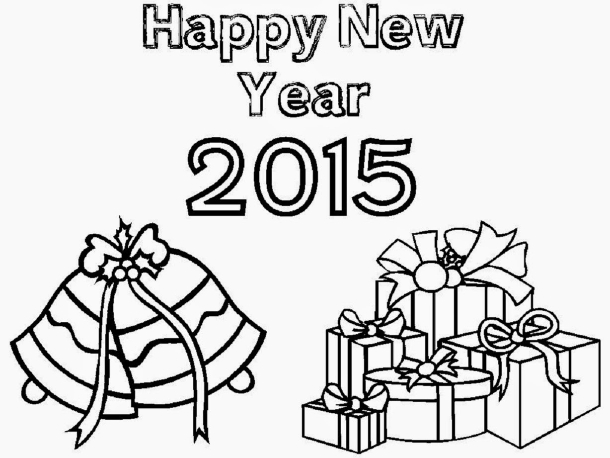 1228x921 Happy New Year 2015 Coloring Drawing Free Wallpaper Anggela