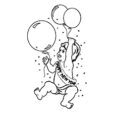 230x230 Top 25 New Year Coloring Pages For Toddlers