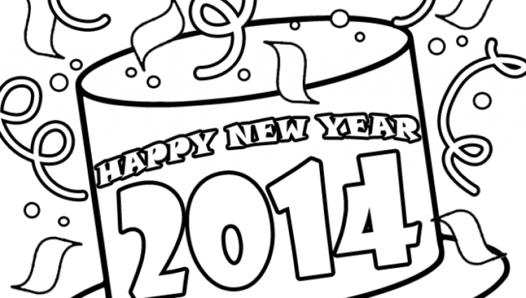 750x425 Happy New Year Coloring Page Discovery Kids Within New Year