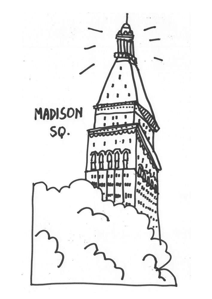 708x1000 New York City Drawings The Sunny Side's Up