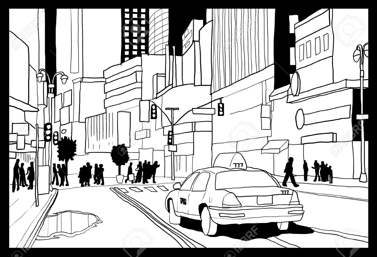 1300x886 Times Square Sketch