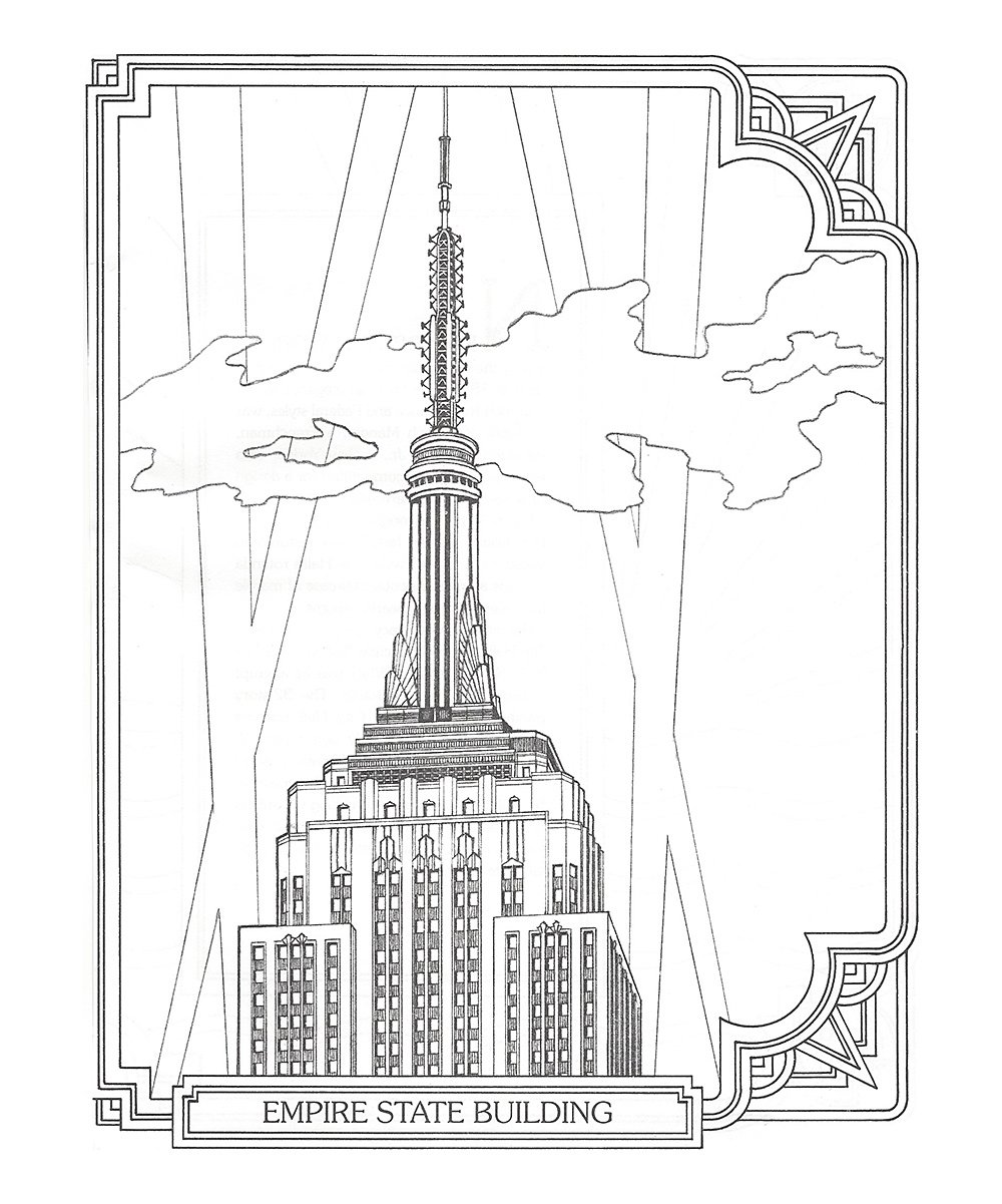 1000x1201 Treasures Llc New York City Manhattan Coloring Book Zulily