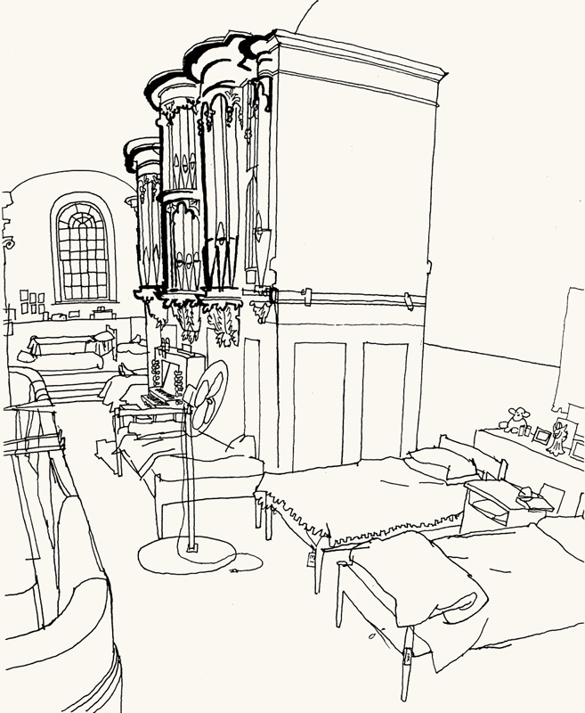 657x800 Lucinda Rogers Ground Zero Line Drawing September 11 New York City