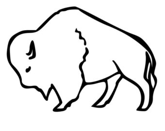 340x270 Buffalo Outline Etsy