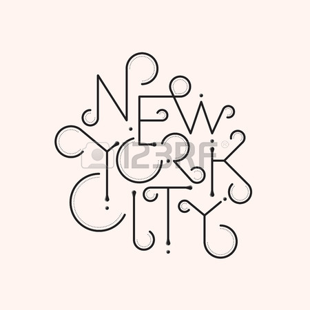 450x450 New York City Skyline With Chalk Drawing On A Black Blackboard